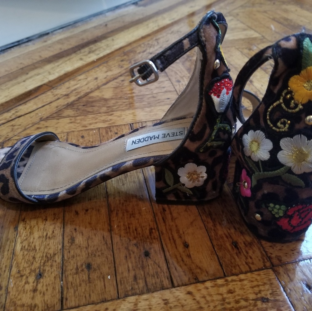 Steve Madden Cheetah Block Heels